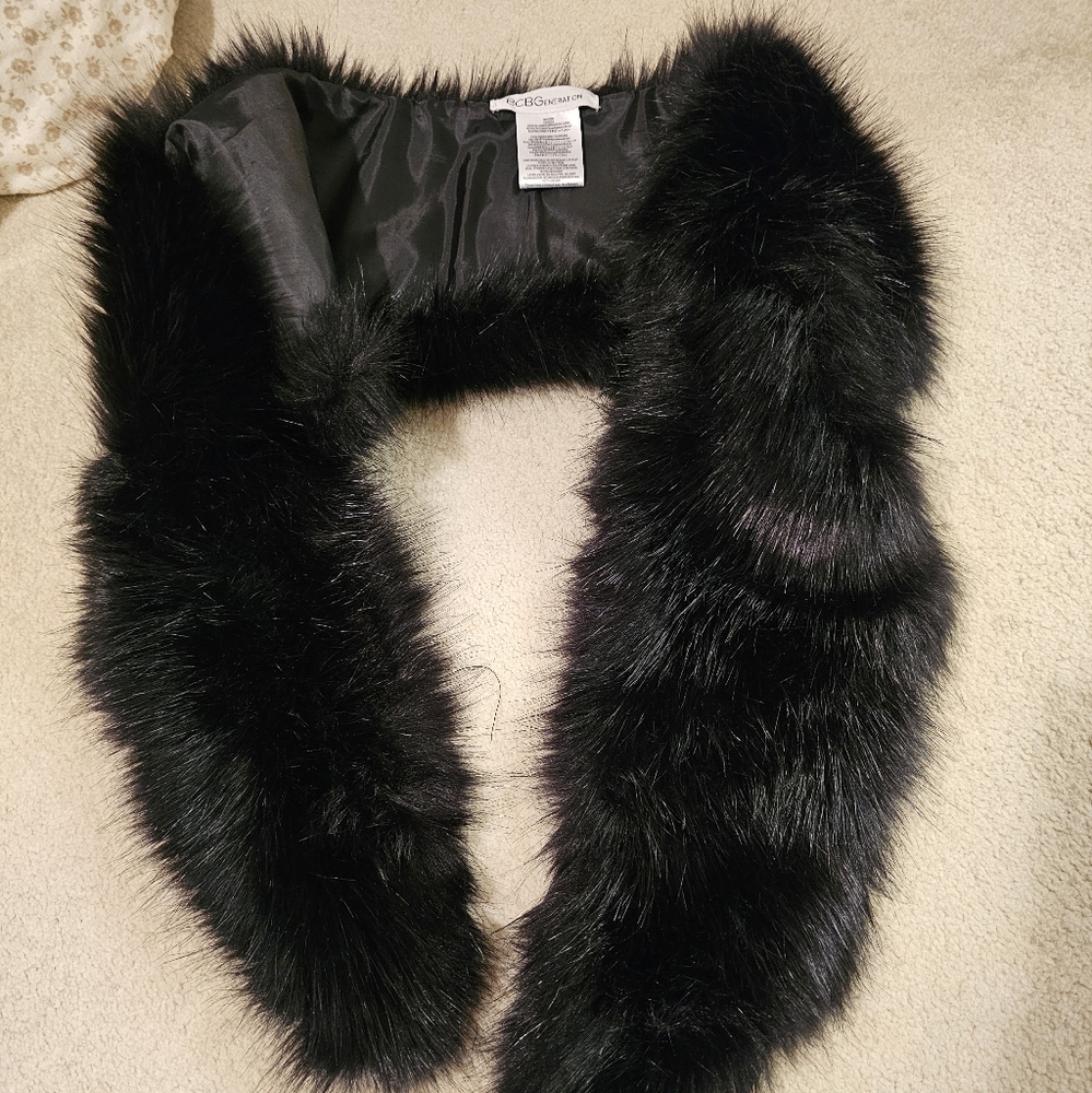 BCBG Faux Fur Scarf